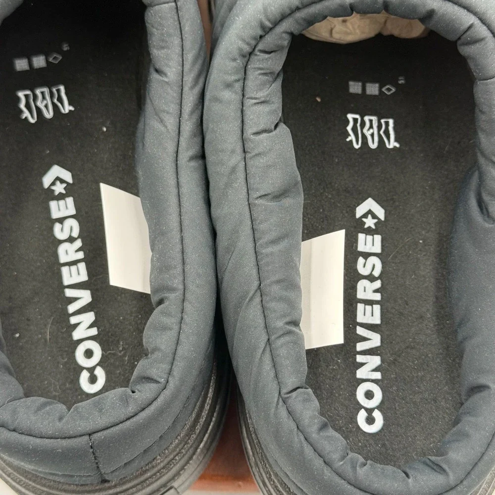 Converse‎ Chuck Taylor Elements Mule Slip On Black Quilted A13893C M8.5/W10